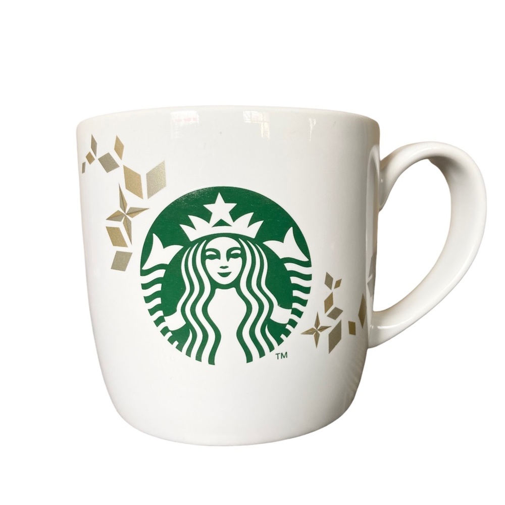 STARBUCKS 2013 Holiday Collection Coffee Tea Mug 14 oz White
